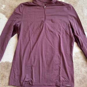 Dover Saddlery Long Sleeve Riding Top Maroon Medium